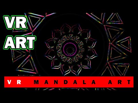 VR ART |   How to do Mandala Art in  Virtual Reality | Tilt Brush |