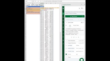 Get CryptoQuant data in Excel and Google Sheets - BTC Get Reserve