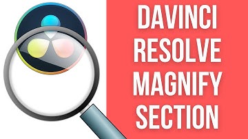 How To Magnify Zoom Section Framerate Counter Video Editing Davinci Resolve