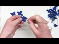 How to create a felt bluebonnet flower