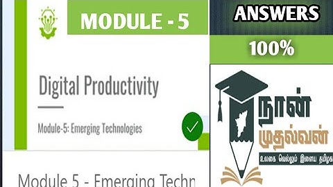Digital productivity / Emerging Technologies (Module-5) / naan mudhalvan / 2nd year #naanmudhalvan