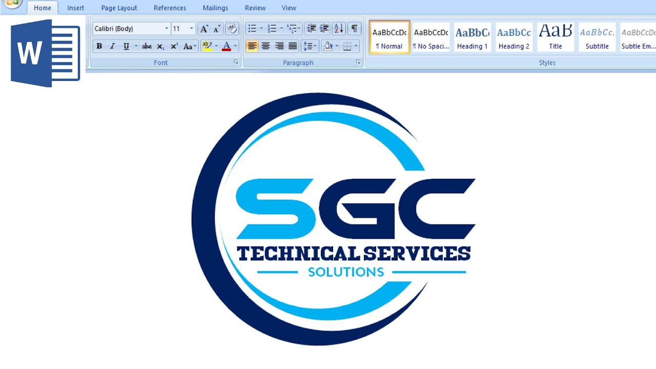 how to design a logo using microsoft word