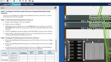 9.3.4 Packet Tracer – Data Center Exploration: CCNA