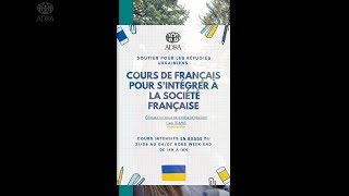 Cours intensifs de français pour les réfugiés ukrainiens