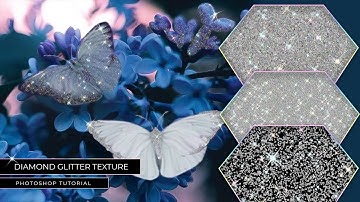 💎 GLITTER EFFECT PHOTOSHOP (((Diamond Glitter Texture Tutorial))) How to make a Pattern in Photoshop