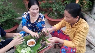 CÁ TRÊ NƯỚNG CHẤM NƯỚC MẮM GỪNG