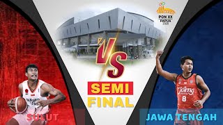 Semifinal Basket Putra Jawa Tengah vs Sulawesi Utara PON XX Papua 2021