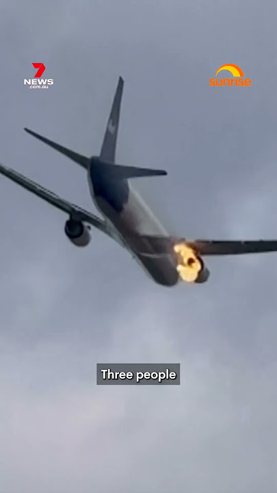 Download lagu FedEx plane catches fire after bird strike | 7NEWS