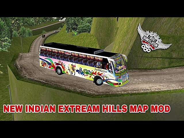 🤩New Indian Extream Driving Hills Map Mod For Bus Simulator Indonesia class=