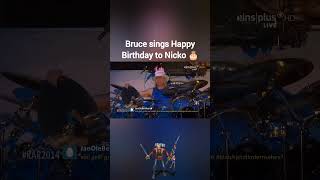 Bruce Sings Happy Birthday to Nicko #ironmaiden #brucedickinson #nickomcbrain #heavymetal