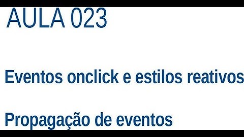 Javascript - Ex023 - Eventos onclick em DIVs