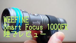 【WEEFINE smart focus1000 FR】購入したので陸レビュー！