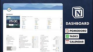 Notion Dashboard Setup | Pomodoro Timer, To-Do Lists, Calendar screenshot 4