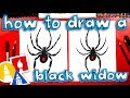 How To Draw A Black Widow Spider