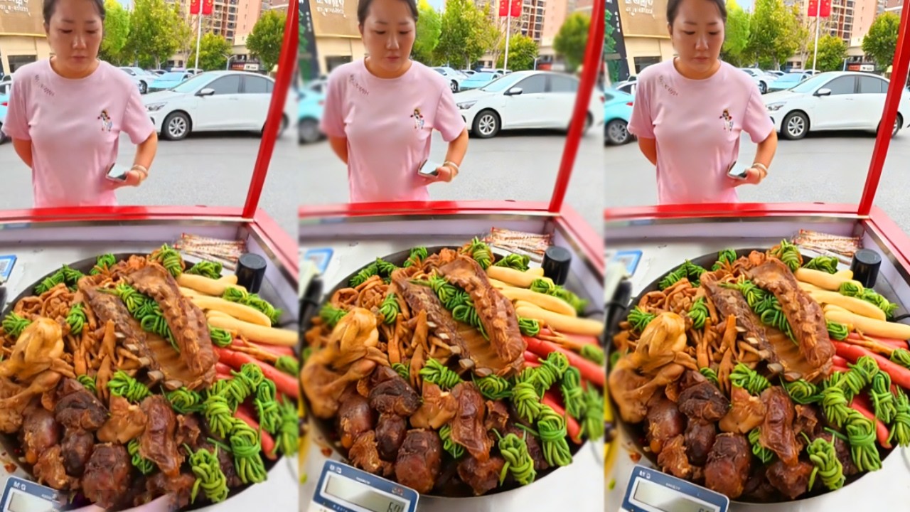 90后景德镇摆摊的大锅卤菜，鲜醇入味超解馋#小吃 #美食分享日常 #food