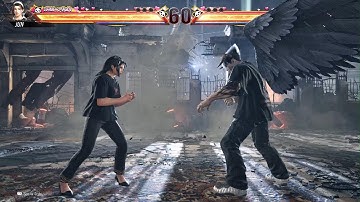 TEKKEN 8 Jun Kazama vs Devil Jin ( CPU ) Very Hard Heihachi x HIROAKI T-Shirt