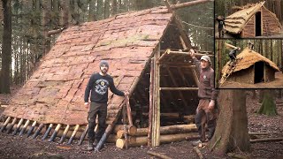 Building a Medieval Village in 32 Days: Bushcraft Skills | Bushcraft Shelters