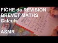 Asmr franais  fiche de rvision brevet maths