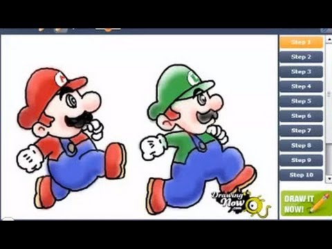 How to Draw Mario and Luigi - YouTube