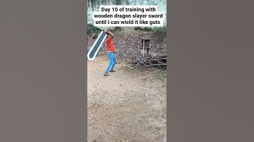 Day 10 of training with #berserk anime wooden dragonslayer sword until I can wield it like #guts