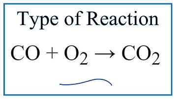Type of Reaction for CO + O2 = CO2
