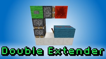 Smallest Downward Double Extender [Button] - Minecraft 1.7 Redstone Tutorial