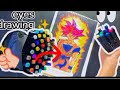 How to draw Alchohol Markers | How to colour goku god with alchohol markers