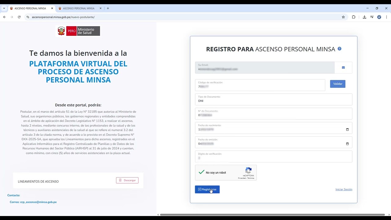 FMP -  👩🏻‍💻👨🏻‍💻 TUTORIAL: INSCRIPCIÓN AL ASCENSO HASTA DOS NIVELES EN LA CARRERA MÉDICA