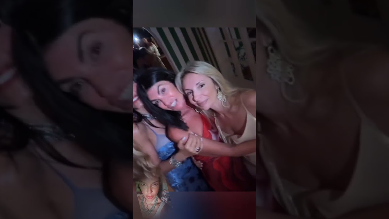 FEDERICA PANICUCCI col compagno e le amiche al concerto di Jennifer Lopez