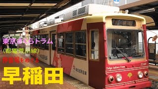 東京さくらトラム　小さな電車でおさんぽ日和　早稲田停留場（全停留場紹介終了）