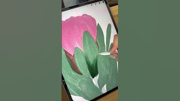 Procreate Watercolor Flower Tutorial #procreatebrushes #procreatetutorial