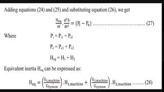 POWER SYSTEM STABILITY PART 2