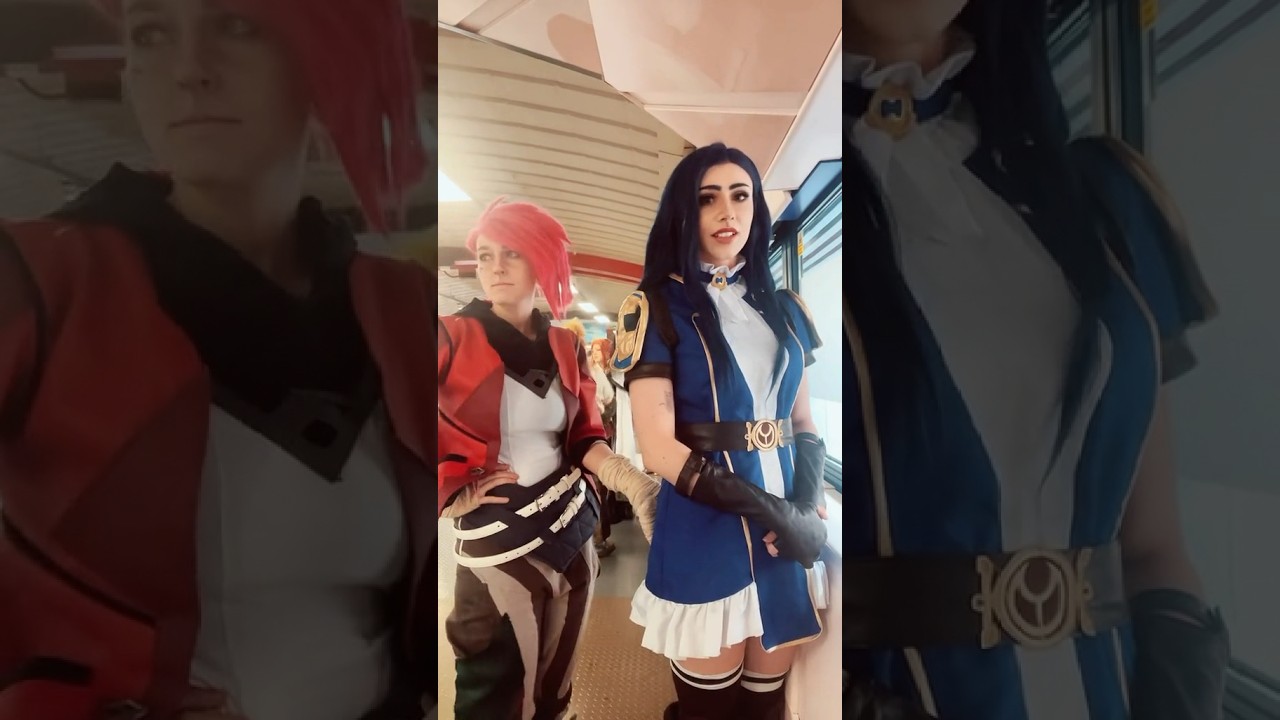 VIs hand is WHERE?!  - CaitVi in Real Life - Arcane cosplay