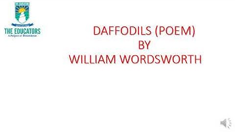 Class 8th B,, Subject = English,, Unit#5 = Daffodils (Poem)