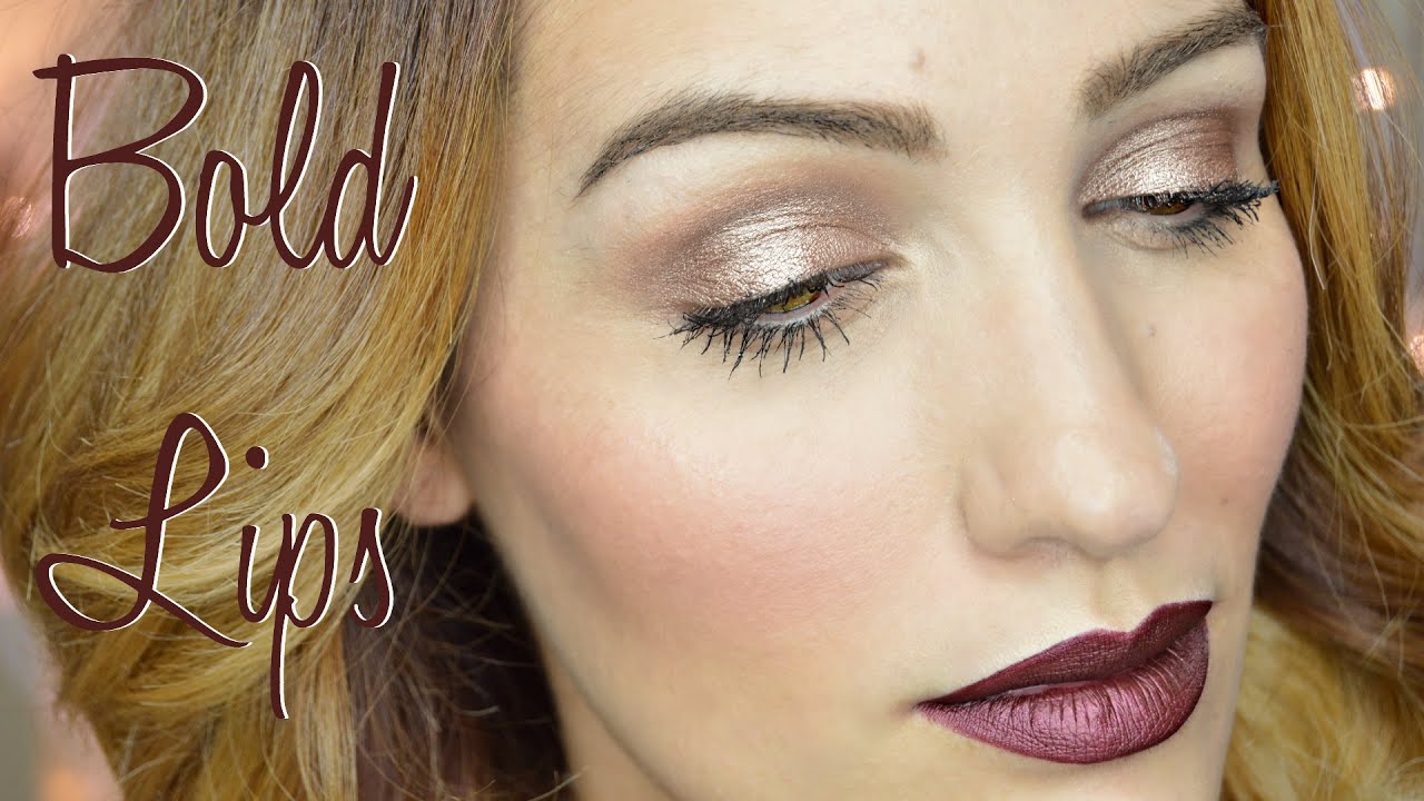 Maquillaje con labios oscuros y Narsissist Dual Intensity - YouTube