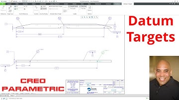 Creo Parametric - Datum Targets | Drawings and Model Based Definition (MBD)