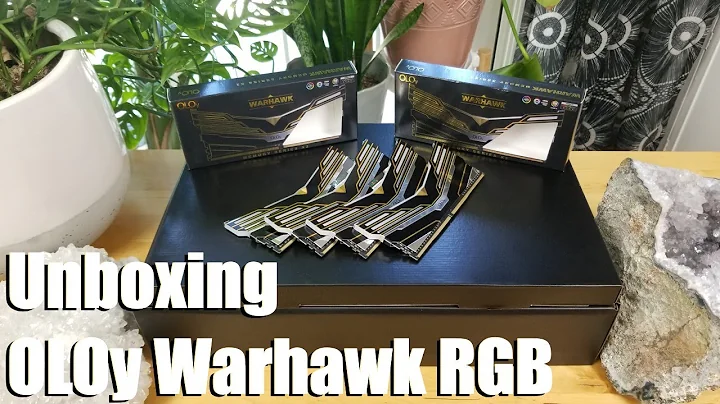 Unboxing OLOy Warhawk DDR4 8GB 2x8gb RGB 3200mhz