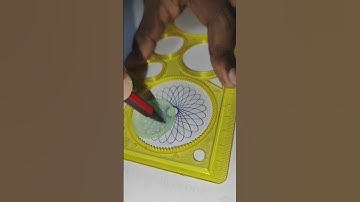 How many rotations  did the pen make in total ? || #spirograph #satisfying #spiroart  #asmr #shorts