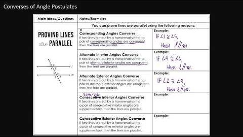 Geometry | Lesson 2.2 - Proving Lines are Parallel