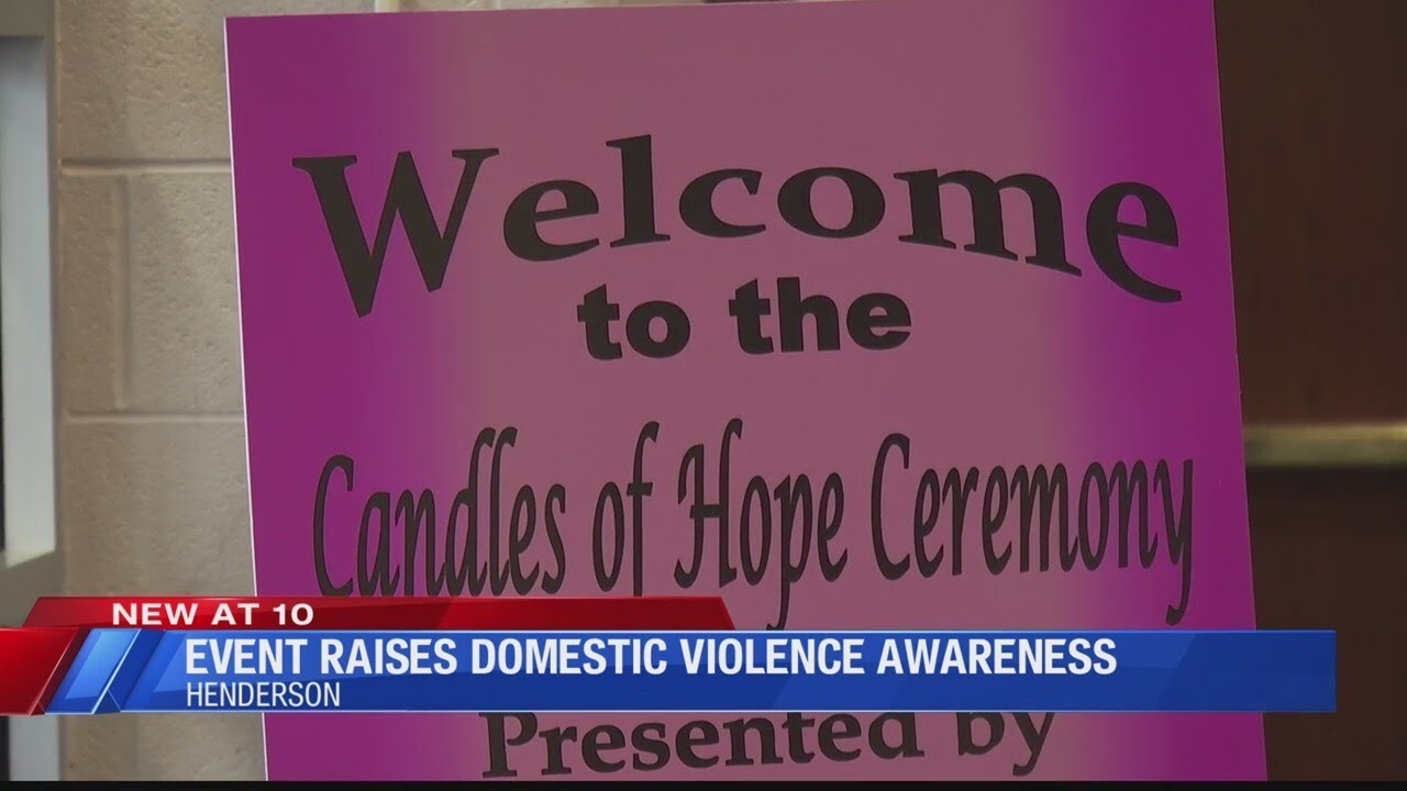 Candles of Hope raises awareness for domestic violence - YouTube