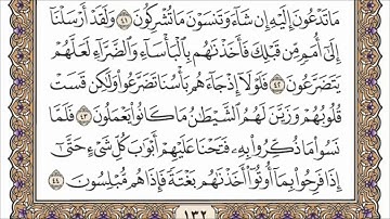 سورة الأنعام مكتوبة الشيخ عبدالرحمن السديس جودة عالية