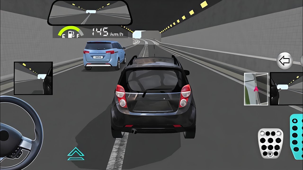 145 KM/H Tunnel Overtake 😱 | Realistic Car Driving Simulator Gameplay