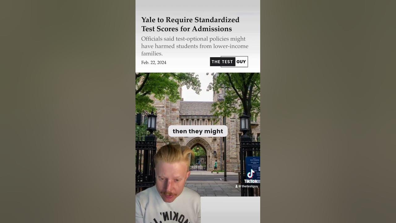 Yale University to Require Standardized Test Scores for Admission