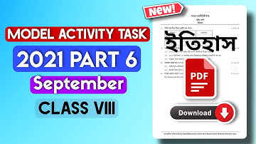 Class 8 History Model Activity Task Part 6 Full Solve |September Month
