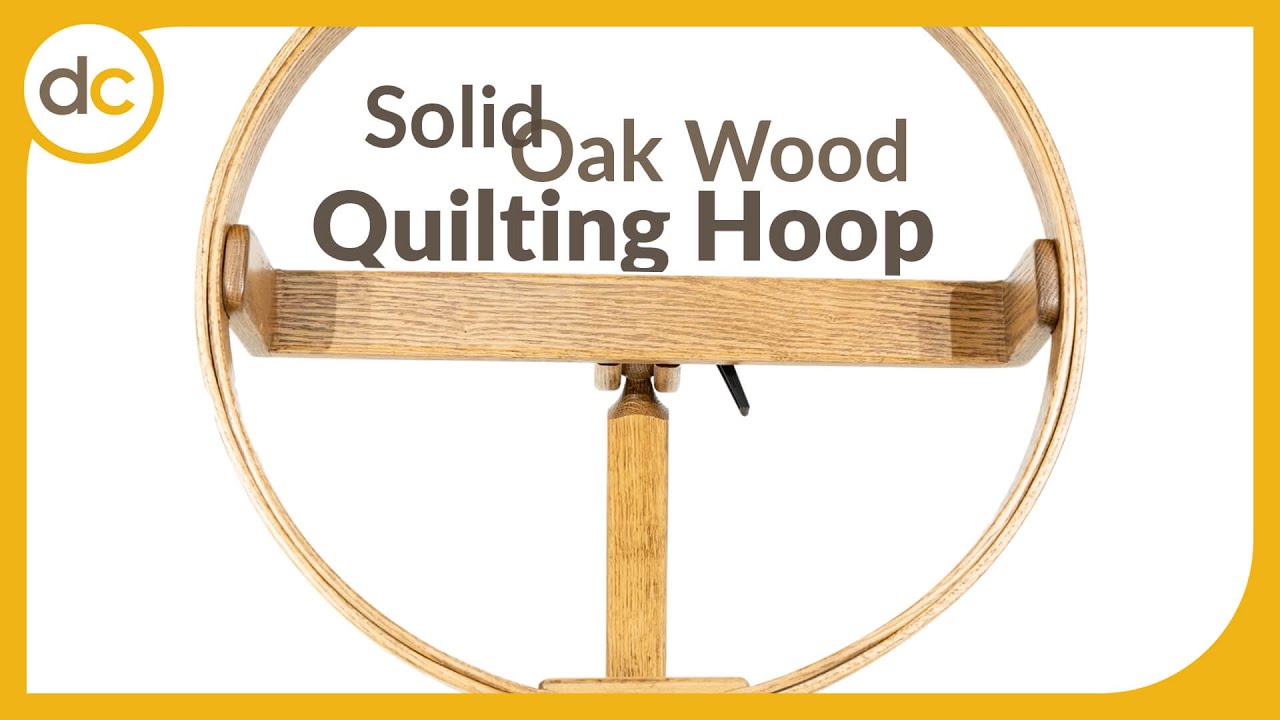The Solid Wood Amish Made Quilting Hoop from DutchCrafters
