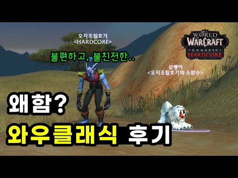   그래픽구린RPG 와우 클래식 왜 하는가 WOW클래식후기 하드코어 EP3