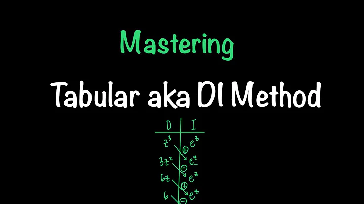 Tabular aka DI Method for Integration by Parts | Calculus 2 Integration Tips | Math with Professor V