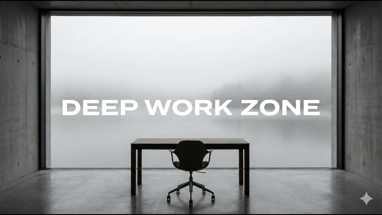 【DEEP WORK MUSIC】The Void Lakefront 🌫️ No Reflection, Absolute Stillness [1 Hour]