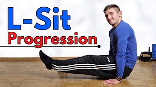 From ZERO to L-SIT in 8 Steps  L-Sit Exercises and Progression At Home 