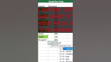 Excel ProTrick - How to SUM Color Cells in #Excel with SUBTOTAL Function and Filter